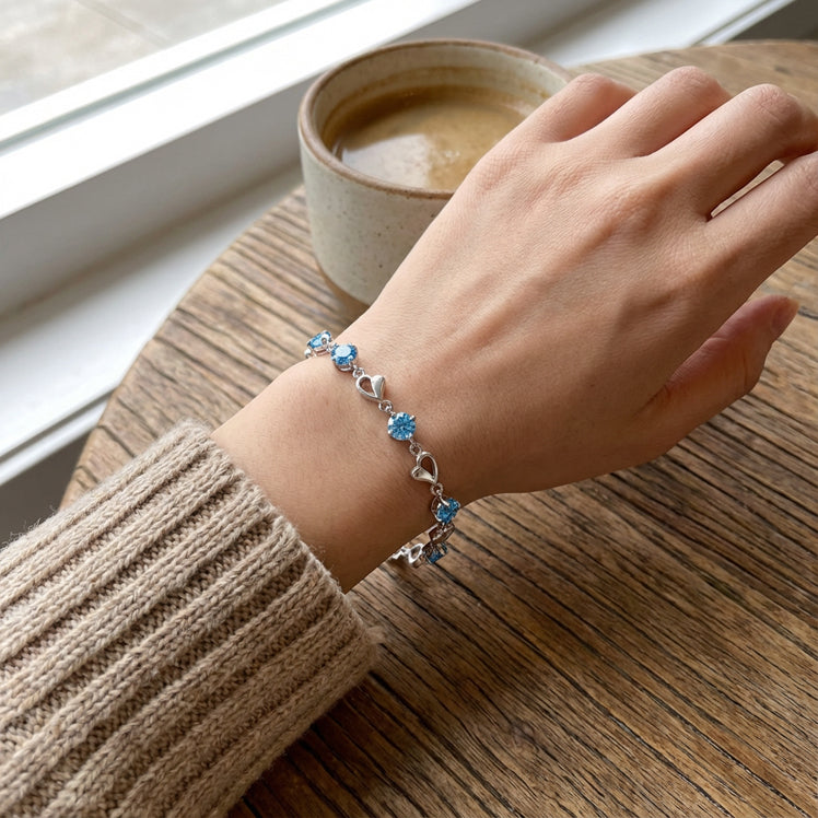 Blue Heart Radiance Bracelet